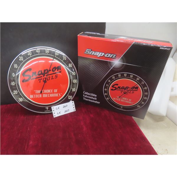New Snap-On Tools Wall Thermometer, 12" Diameter
