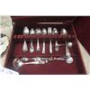 Image 2 : Chest of Flatware and Vintage Clock