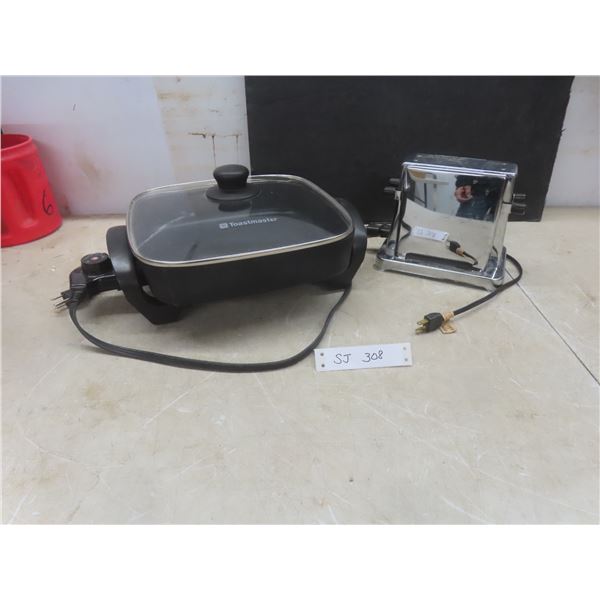Toastmaster Electric Frying Pan and Antique Toaster