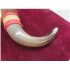 Image 3 : Polished Steer Horns Mounted On Wooden Base With Approximately 19" Spread
