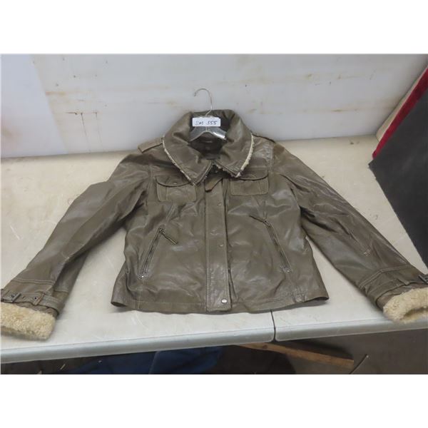 Ladies Daniel Leather Jacket, Size 2XL
