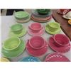 Image 9 : 45 Pieces Colourful Medicine Hat Pottery