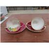 Image 6 : 10 Aynsley China Cups, Saucers,  Creamer, Sugar Bowl