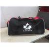 Image 14 : Team Canada Duffle Bag With Youth Sports Gear, Bats, Cleats and Water Shoes
