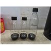 Image 2 : SodaStream Machine With Partial and Full CO2 Cartridges, Containers And Soda Syrups, Working