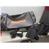 Image 1 : Wheeled Koho Hockey Bag With CCM Gloves And Two Pairs Of Bauer Hockey Shorts, Youth Medium