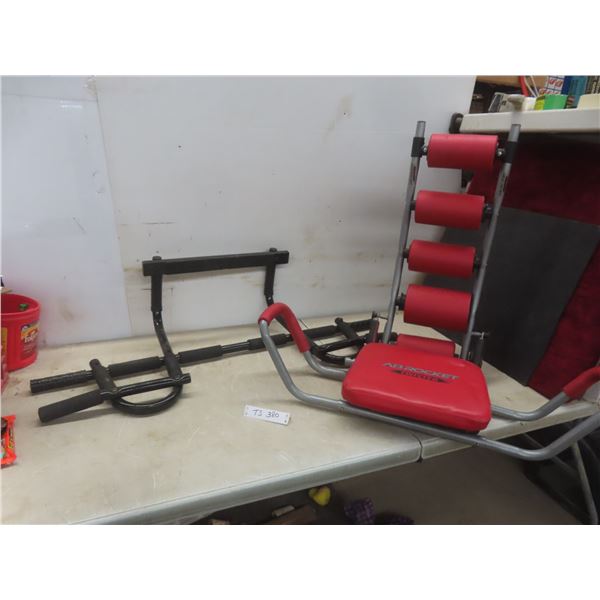 Ab Roller and Chin Up Bar