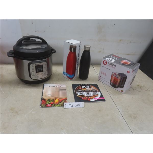 Instant Pot, Salton Mini Chopper, Stainless Steel Water Bottle