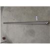 Image 1 : Brushed Stainless Colour Curtain Rod 96"