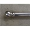 Image 2 : Brushed Stainless Colour Curtain Rod 96"