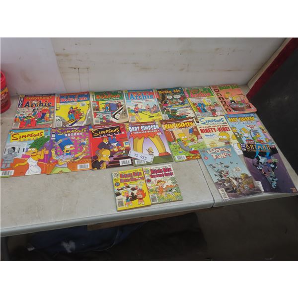 18 Comics: Archie, Batman, Simpsons, Issues From 35 Cents To 3.99