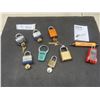 Image 1 : 6 Padlocks with Keys, 1 Combination Lock - No Code, Non Contact Voltage Tester