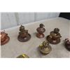Image 4 : Copper and Brass Coal Oil Lamp, No Chimney