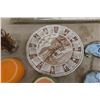 Image 6 : 2 Coal Oil Lamps 1) Finger - Mirror, Welcome Sign, Calendar, Plate