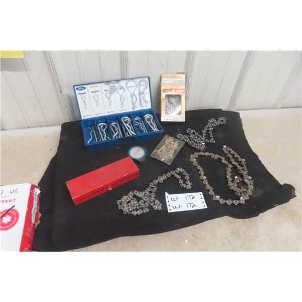 Cotter Pins, New Chain Saw Blade, Snap On Toolbox and More