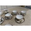 Image 3 : Vintage Japanese Kutani Porcelain Tea Set with Teapot, Cups, Creamer, and Sugar