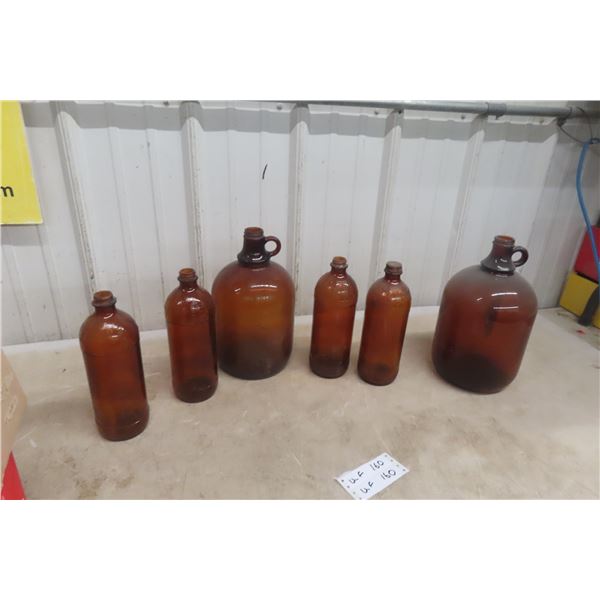 6 Old Jugs - Booze, Javex