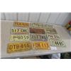 Image 1 : Twelve Manitoba License Plates