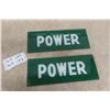 Image 1 : Set of Two Gas Bowser Glass Shields, 5" x 13"