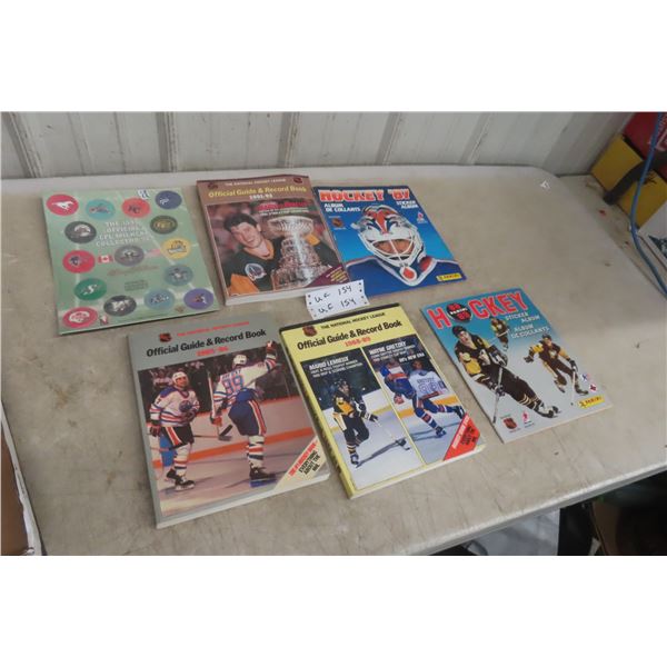 Hockey Sticker Album, Official Guide, Score Book, and CFL Milk Caps