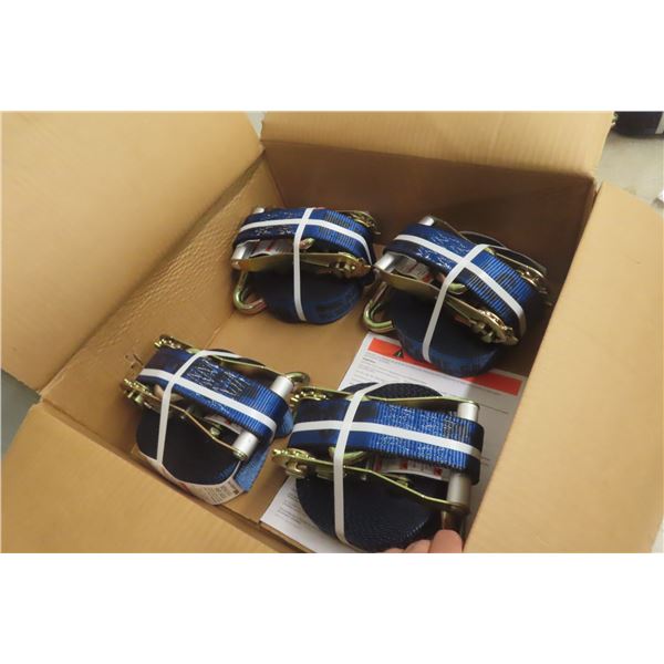 New Five Ratchet Load Straps 3,333 lb