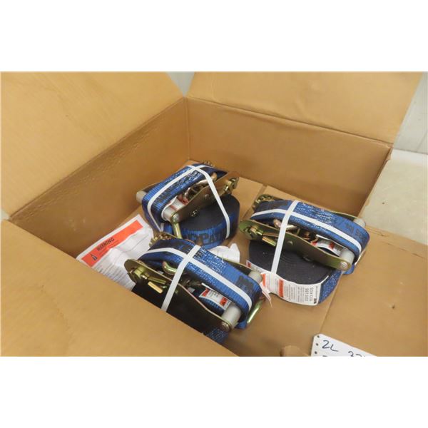 New Three Ratchet Load Straps 3,333 lb