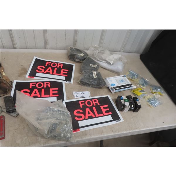 Thermostat, 5x 3" Chain Bolts, New Shower Head, Brackets, Screws