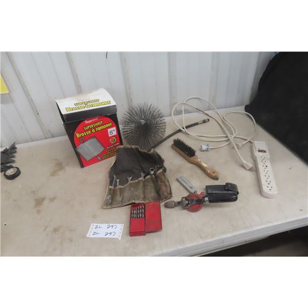 New 8" Chime Pins, Drill Bits, Multiple Wrenches, Power Bar
