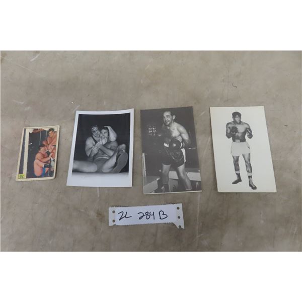 Boxing Wrestling Vintage Photo And Cards