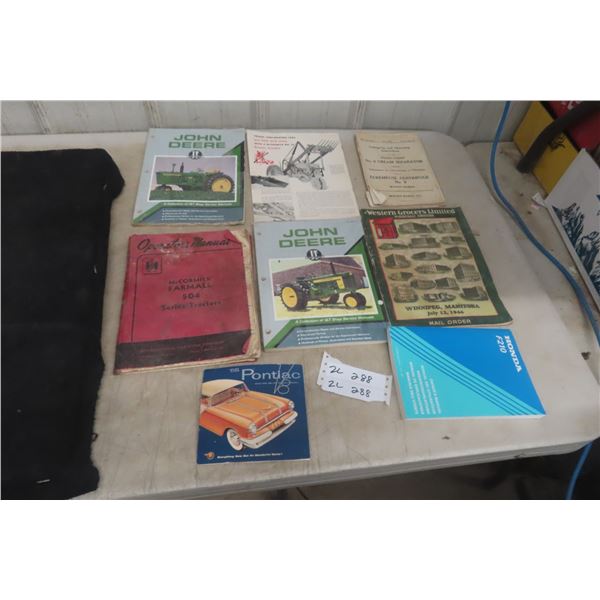 Manuals for Tractors/Implements, 55 Pontiac Brochure, and More
