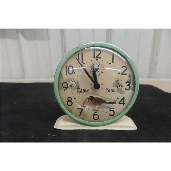 Early Bird Wind-Up Alarm Clock, Vintage