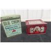 Image 1 : Two Tobacco Tins, Old Chum, Old English Curve Pipe Tobacco
