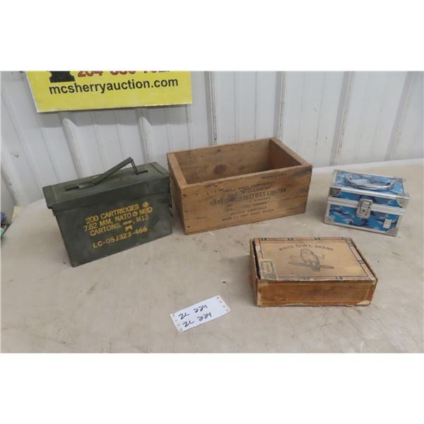 Metal Military Ammo Box and More