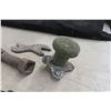 Image 2 : Knuckle Buster Steering Knob And Old Pipe Wrench, Iron