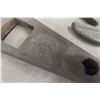 Image 4 : Knuckle Buster Steering Knob And Old Pipe Wrench, Iron