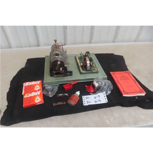 Fleischmann Model Steam Engine Boiler Model 13012, 1950–60s With Book