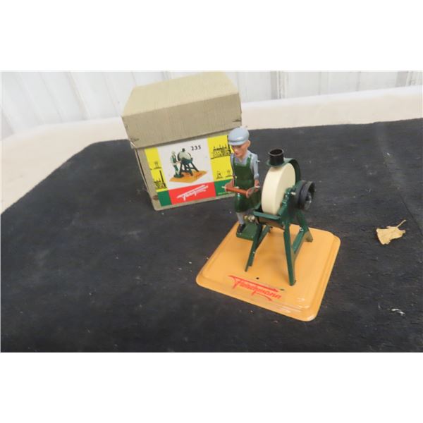 Fleischmann 235 Tugman And Wind Stack Accessory, Steam Engine Powered
