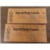 Image 2 : Imperial Bank Of Canada Cancelled Cheques, 1954, 40 Plus Pieces