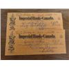 Image 6 : Imperial Bank Of Canada Cancelled Cheques, 1954, 40 Plus Pieces