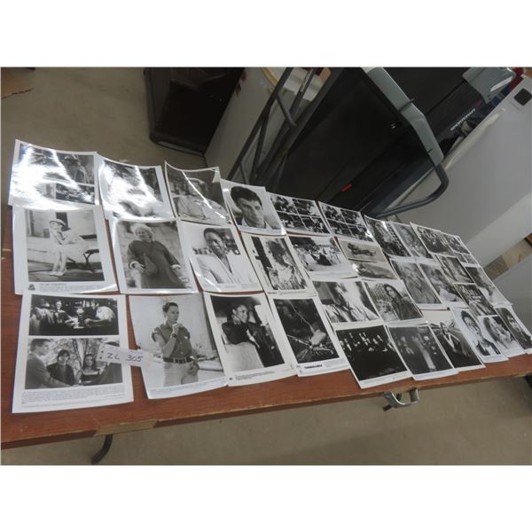 Collection Of Black And White Vintage Photographs Of Stars And Famous People