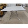 Image 6 : Retro Kitchen Table With Chrome Legs  31" x 47" x 36"
