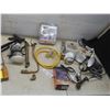 Image 1 : Caulking Gun, Pry Bar, Scraper, Clamp-On Lights And More