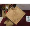 Image 9 : Soapstone Plaque Signed 4" x 6" and Carlson Afterwind Doll 6" Tall