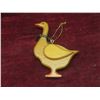 Image 6 : 4 Hand Painted Wooden Ukrainian Eggs and Wooden Duck