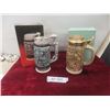 Image 1 : 2 Avon Steins: The Gold Rush 8 1/2"  and Age of the Iron Horse 8" With Original Boxes