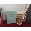 Image 2 : 2 Avon Steins: The Gold Rush 8 1/2"  and Age of the Iron Horse 8" With Original Boxes