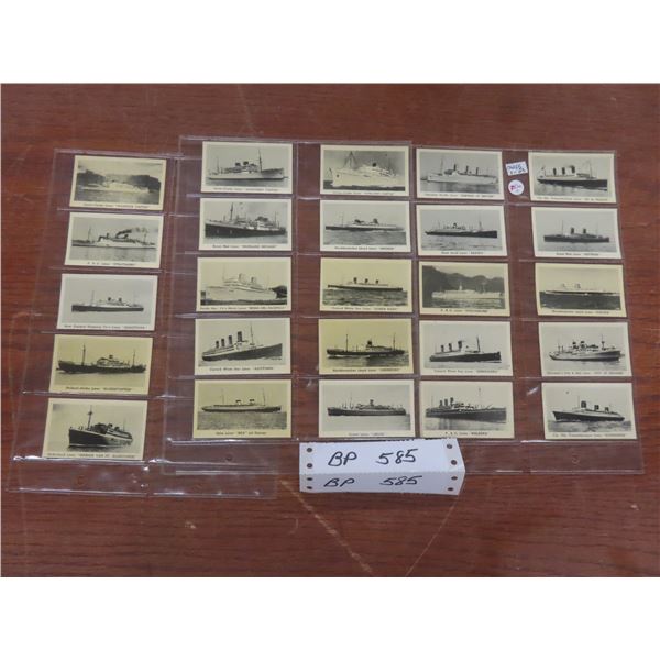 Set of 25 Murrays Cigarette Cards