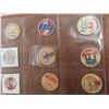 Image 3 : 74 Milk and Cream Cardboard Caps With 4 Vintage Police Patches and 1 Blue Sox Patch