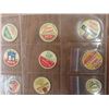 Image 5 : 74 Milk and Cream Cardboard Caps With 4 Vintage Police Patches and 1 Blue Sox Patch