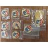Image 7 : 74 Milk and Cream Cardboard Caps With 4 Vintage Police Patches and 1 Blue Sox Patch